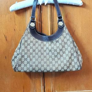 Gucci Double G Canvas Charmy Shoulder Bag